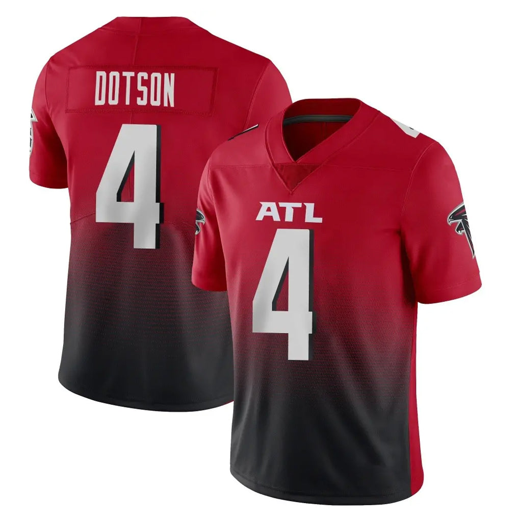 A.Falcons #4 Jahan Dotson Player Red Vapor Untouchable Limited Home Game Ldoa Stitched Jerseys