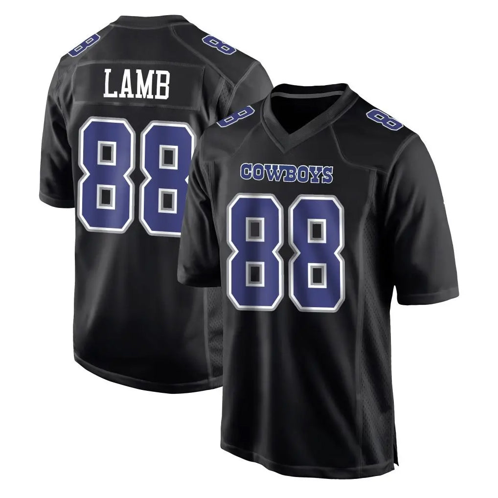 D.Cowboys #88 CeeDee Lamb Player Carbon Black Fashion Home Game Ldoa Stitched Jerseys