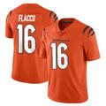 C.Bengals #16 Joe Flacco Player Orange Vapor Untouchable Limited Home Game Ldoa Stitched Jerseys