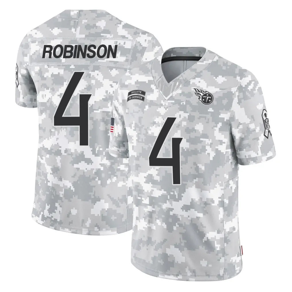 T.Titans #4 Wan'Dale Robinson Player Arctic Camo Limited Salute to Service Home Game Ldoa Stitched Jerseys