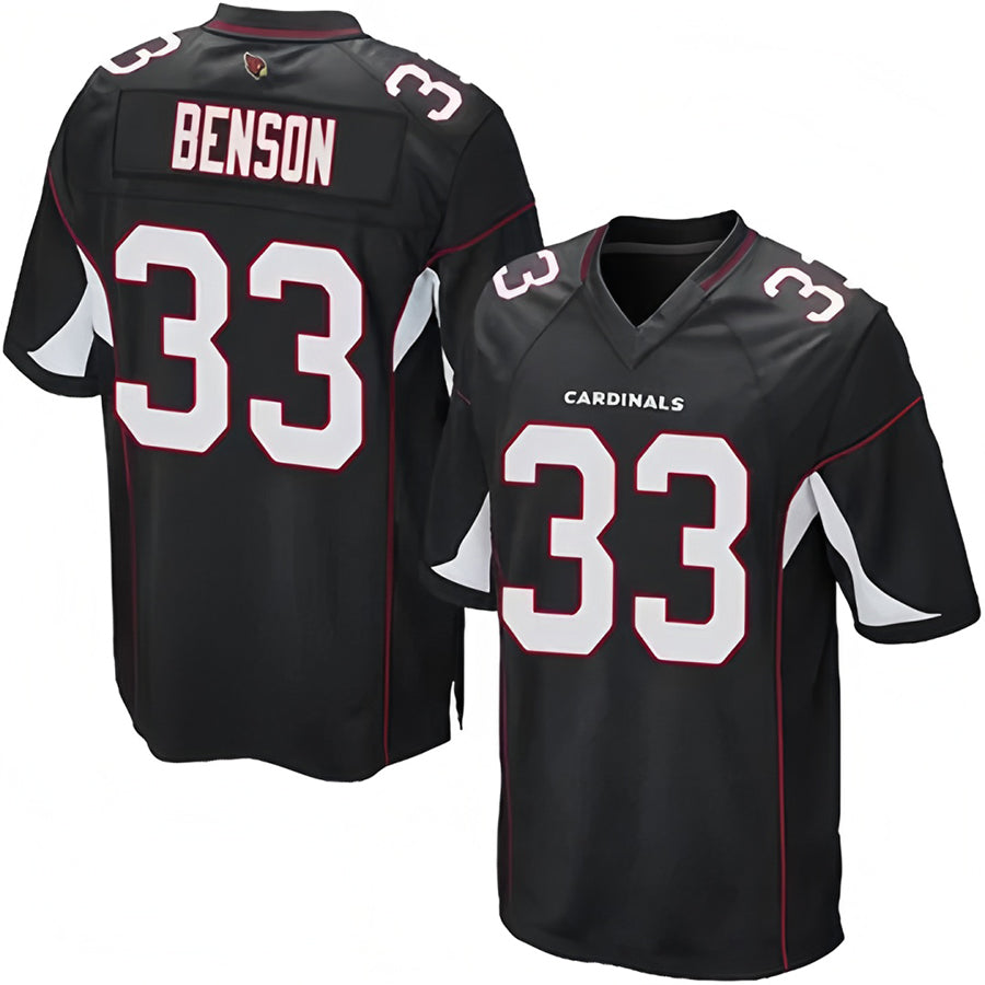 A.Cardinals #33 Trey Benson Player Black Alternate Game Ldoa Stitched Jerseys