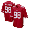 SF.49ers #98 Mykel Williams Player Red Home Game Ldoa Stitched Jerseys