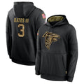 A.Falcons #3 Jessie Bates III Player Black Salute to Service Hoodies Ldoa Stitched Jerseys