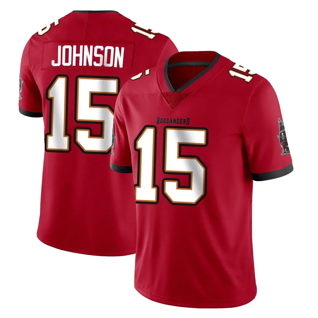 TB.Buccaneers #15 Tez Johnson Player Red Limited Vapor Home Game Ldoa Stitched Jerseys