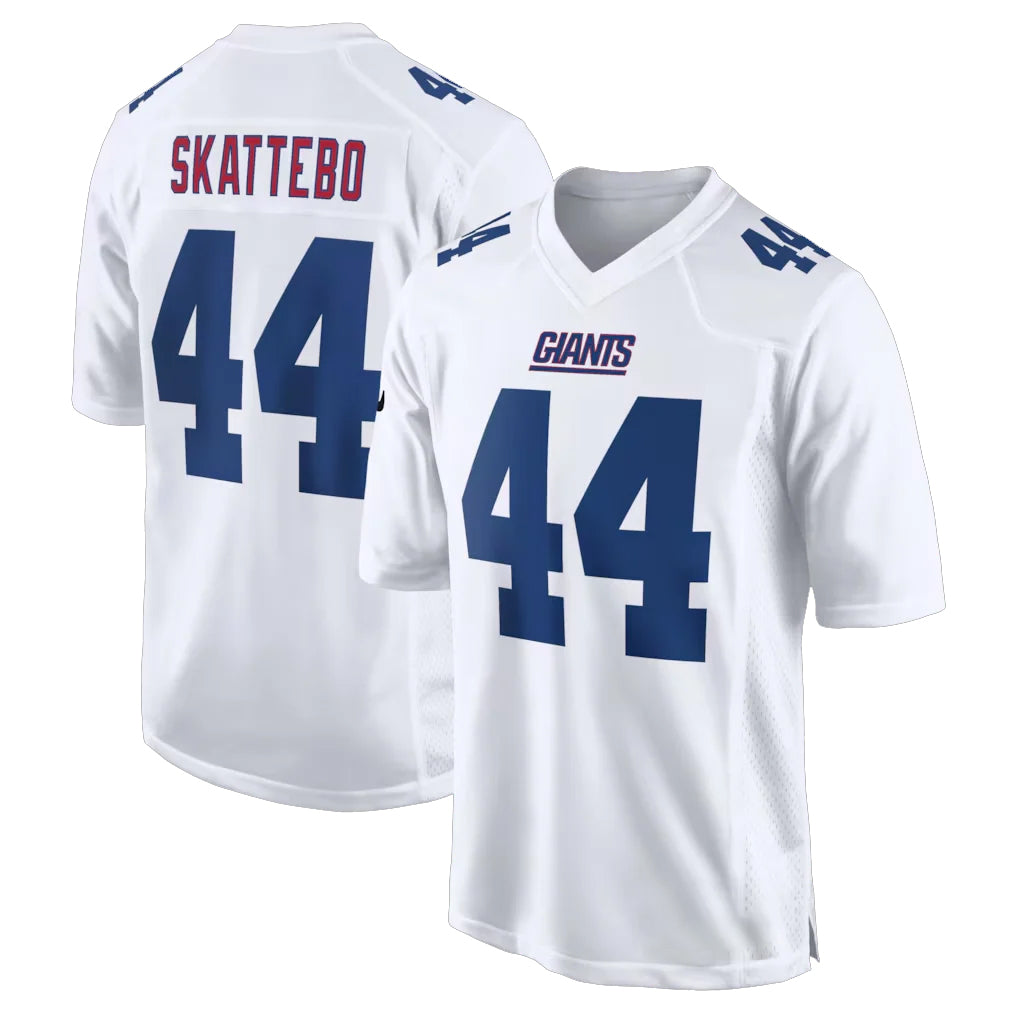 NY.Giants #44 Cam Skattebo Player White Fashion Limited Home Game Ldoa Stitched Jerseys