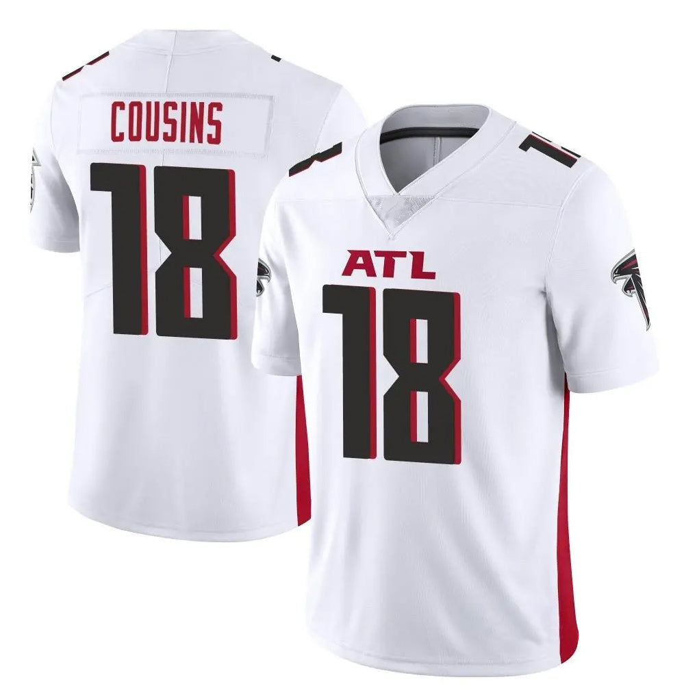 A.Falcons #18 Kirk Cousins Player White Vapor Untouchable Limited Home Game Ldoa Stitched Jerseys