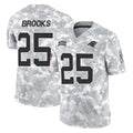 C.Panthers #25 Jonathon Brooks Player Arctic Camo Salute to Service Limited Game Ldoa Stitched Jerseys