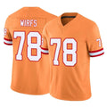 TB.Buccaneers #78 Tristan Wirfs Player Orange Limited Vapor F.U.S.E. Home Game Ldoa Stitched Jerseys