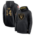 LV.Raiders #14 Matt Gay Player Black Salute to Service Hoodies Limited Game Ldoa Stitched Jerseys