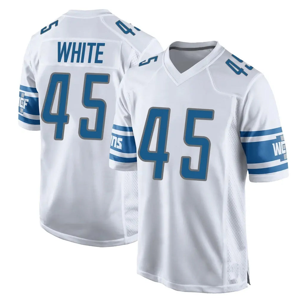 D.Lions #45 Devin White Player White Home Game Ldoa Stitched Jerseys