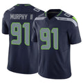 S.Seahawks #91 Byron Murphy II Player Navy Limited Vapor F.U.S.E. Home Game Ldoa Stitched Jerseys