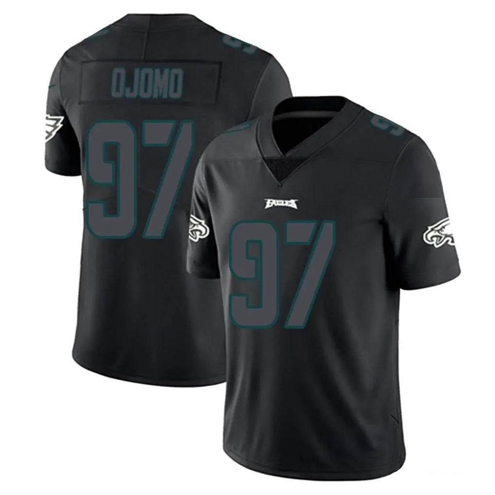 P.Eagles #97 Moro Ojomo Player Limited Black Impact Home Game Ldoa Stitched Jerseys