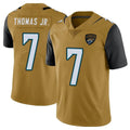 J.Jaguars #7 Brian Thomas Jr. Player Gold Vapor Limited Home Game Ldoa Stitched Jerseys