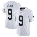 LV.Raiders #9 Jalen Nailor Player White Limited Vapor Untouchable Home Game Ldoa Stitched Jerseys