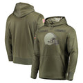 C.Browns ## Browns Blank Player Olive Salute to Service Pullover Hoodies Home Game Ldoa Stitched Jerseys