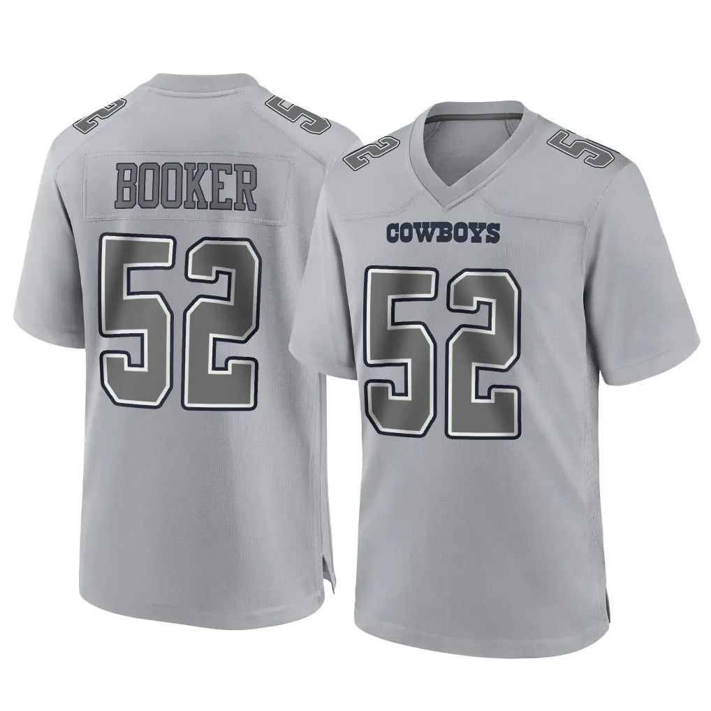 D.Cowboys #52 Tyler Booker Player Gray Atmosphere Fashion Home Game Ldoa Stitched Jerseys