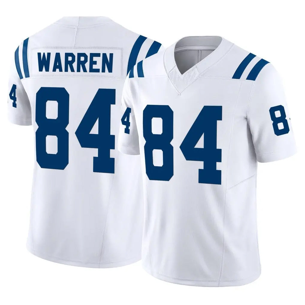IN.Colts #84 Tyler Warren Player White Limited Vapor F.U.S.E. Home Game Ldoa Stitched Jerseys