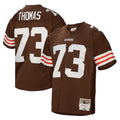 C.Browns #73 Joe Thomas Player Brown Mitchell & Ness 1963 Throwback Ldoa Stitched Jerseys