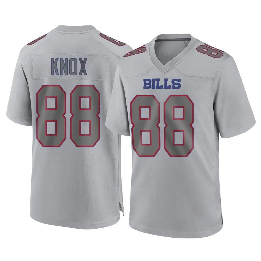 B.Bills #88 Dawson Knox Player Gray Fashion Home Game Ldoa Stitched Jerseys