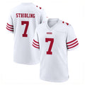 SF.49ers #7 De'Zhaun Stribling Player White Game Home Ldoa Stitched Jerseys