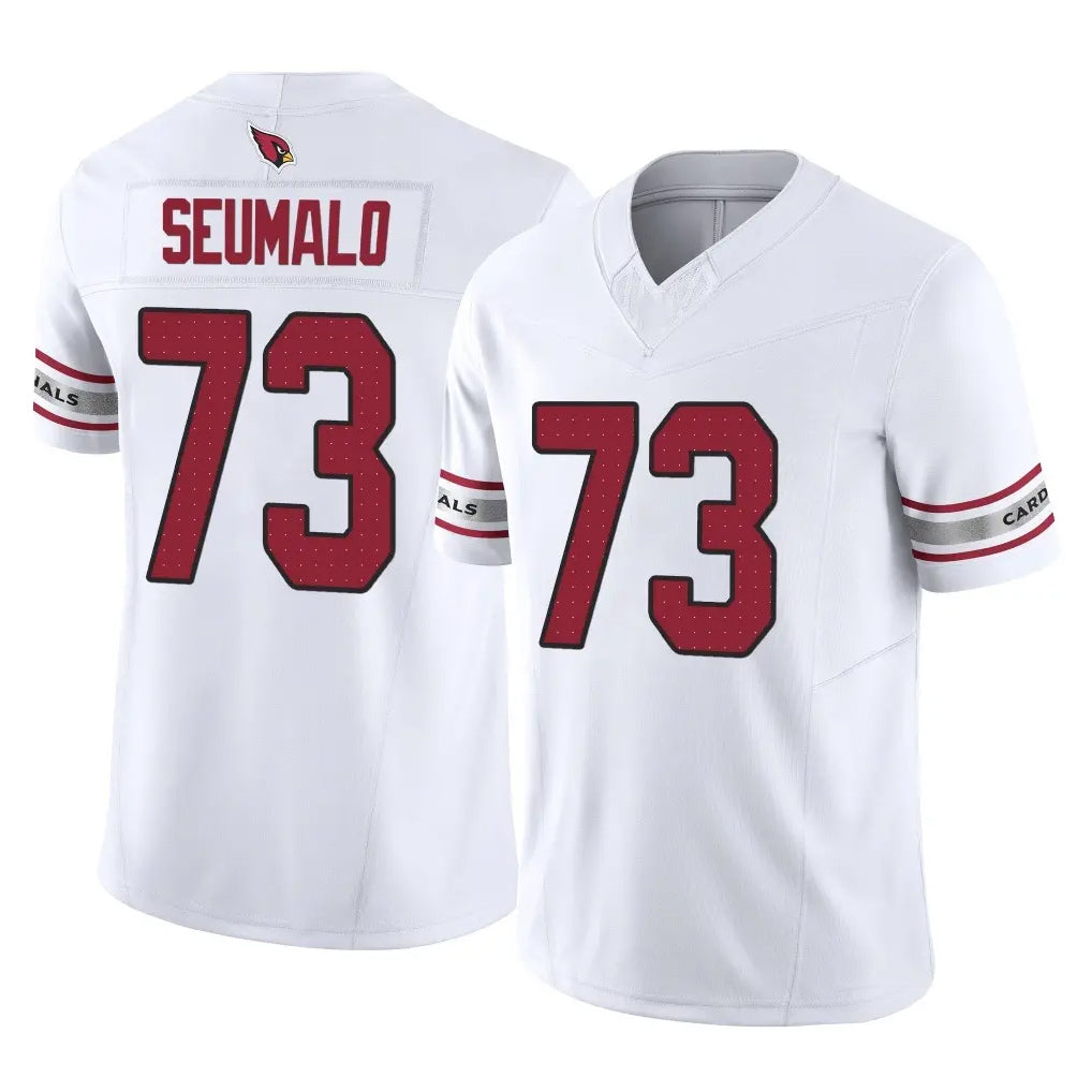 A.Cardinals #73 Isaac Seumalo Player White Vapor F.U.S.E. Limited Home Game Ldoa Stitched Jerseys