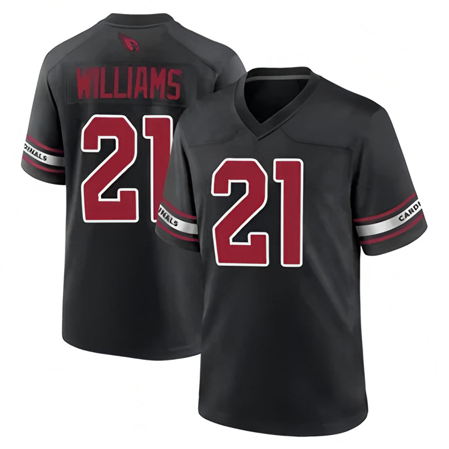 A.Cardinals #21 Garrett Williams Player Black Game Home Ldoa Stitched Jerseys