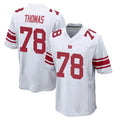 NY.Giants #78 Andrew Thomas Player White Home Game Ldoa Stitched Jerseys