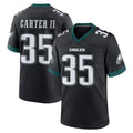 P.Eagles #35 Michael Carter II Player Black Game Home Ldoa Stitched Jerseys