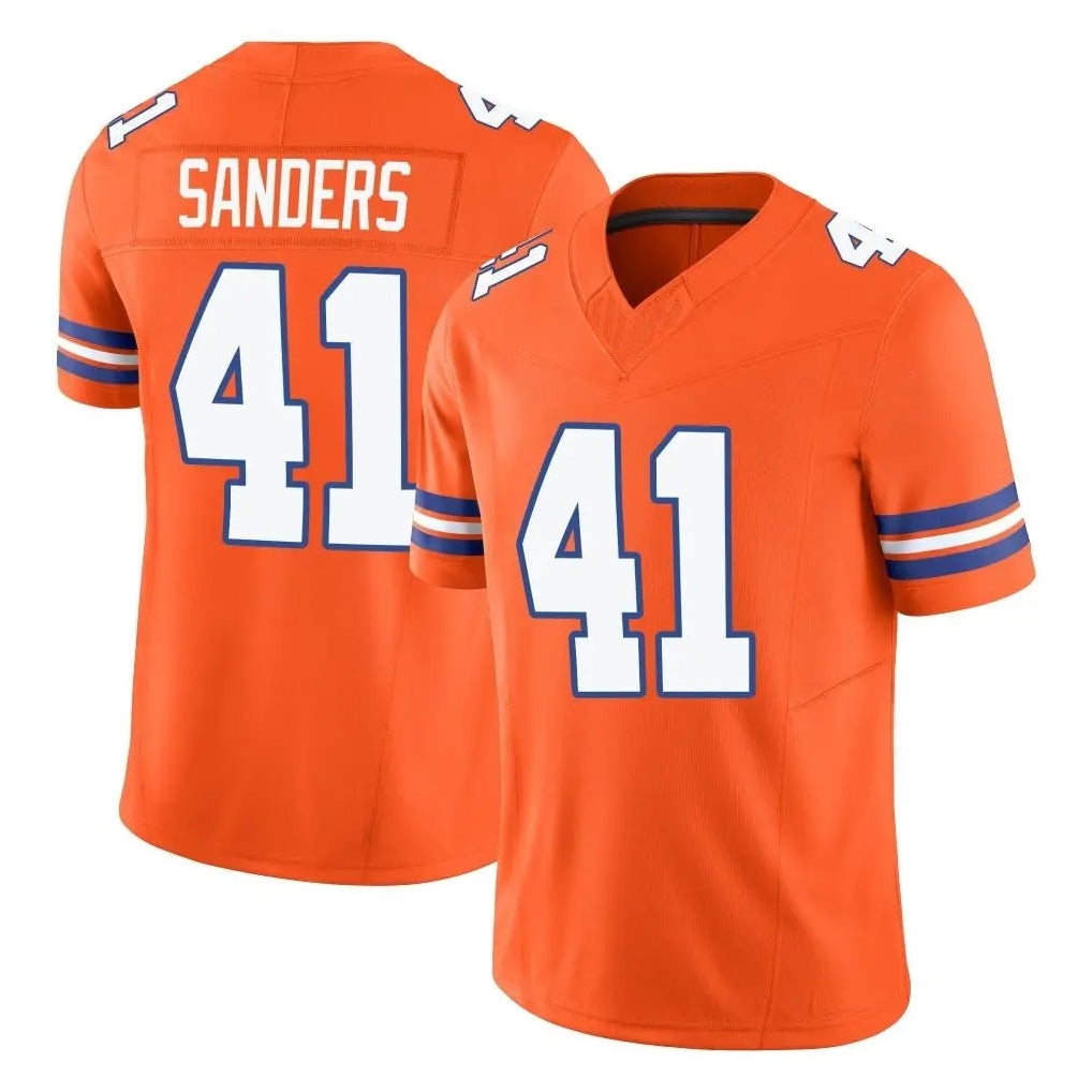 D.Broncos #41 Drew Sanders Player Orange Limited Alternate Vapor F.U.S.E. Throwback Game Ldoa Stitched Jerseys