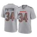 C.Bears #34 Walter Payton Player Gray Atmosphere Fashion Game Ldoa Stitched Jerseys