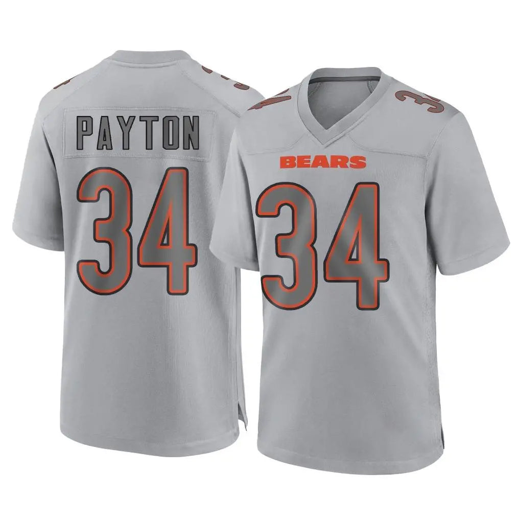 C.Bears #34 Walter Payton Player Gray Atmosphere Fashion Game Ldoa Stitched Jerseys