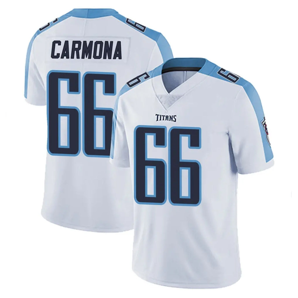 T.Titans #66 Fernando Carmona Jr. Player White Limited Vapor Untouchable Home Game Ldoa Stitched Jerseys