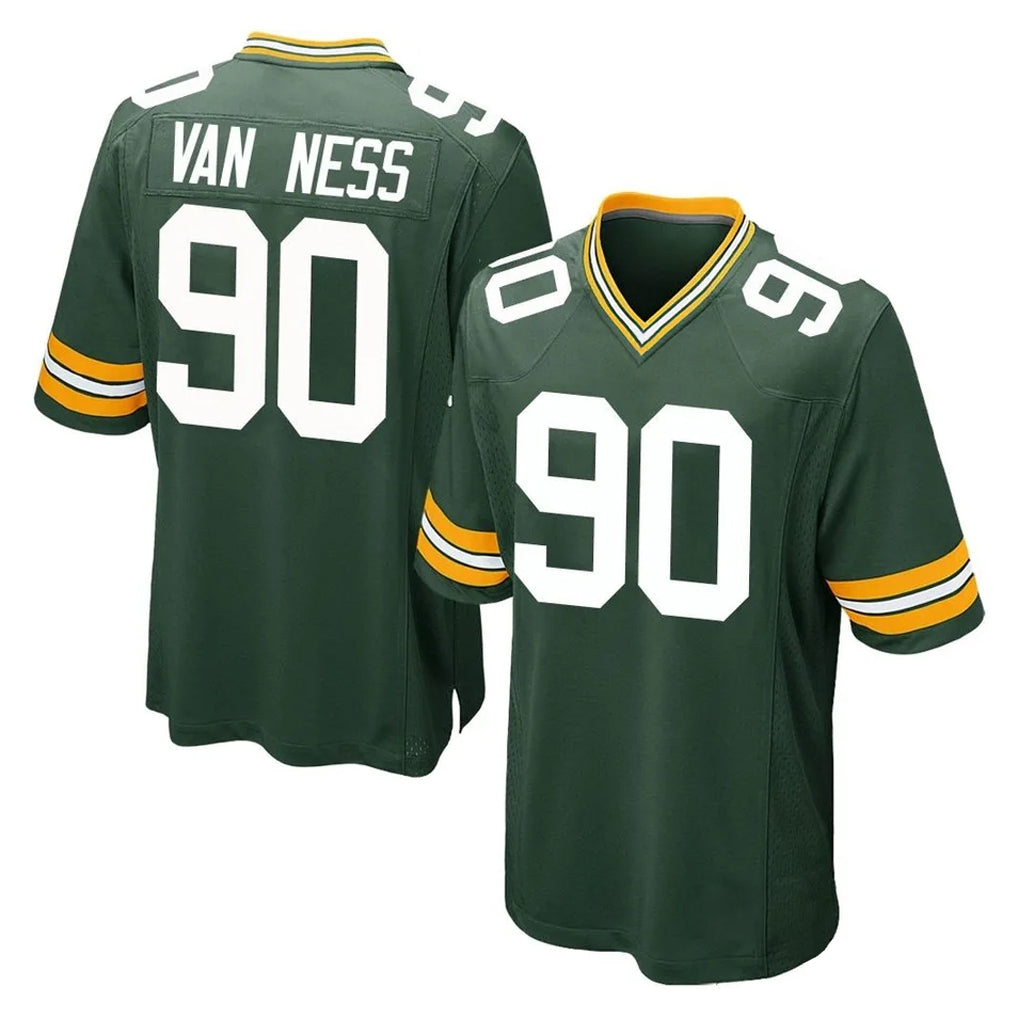GB.Packers #90 Lukas Van Ness Player Green Home Game Ldoa Stitched Jerseys