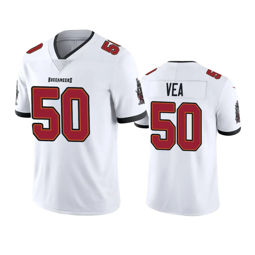 TB.Buccaneers #50 Vita Vea Player White Limited Vapor Untouchable Home Game Ldoa Stitched Jerseys