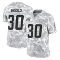 LA.Chargers #30 Alec Ingold Player Arctic Camo Salute To Service Limited Game Ldoa Stitched Jerseys