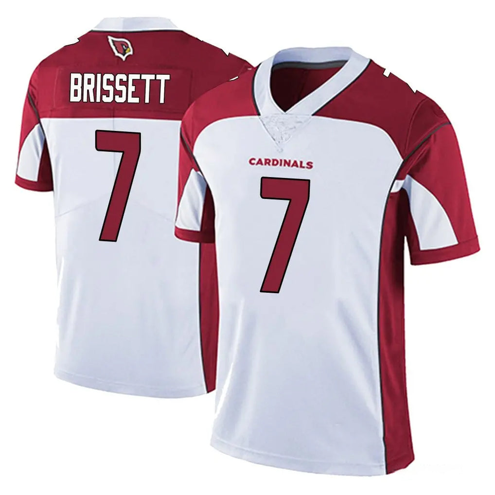 A.Cardinals #7 Jacoby Brissett Player White Vapor Limited Home Game Stitched Jerseys