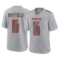 TB.Buccaneers #6 Baker Mayfield Player Gray Atmosphere Fashion Home Game Ldoa Stitched Jerseys