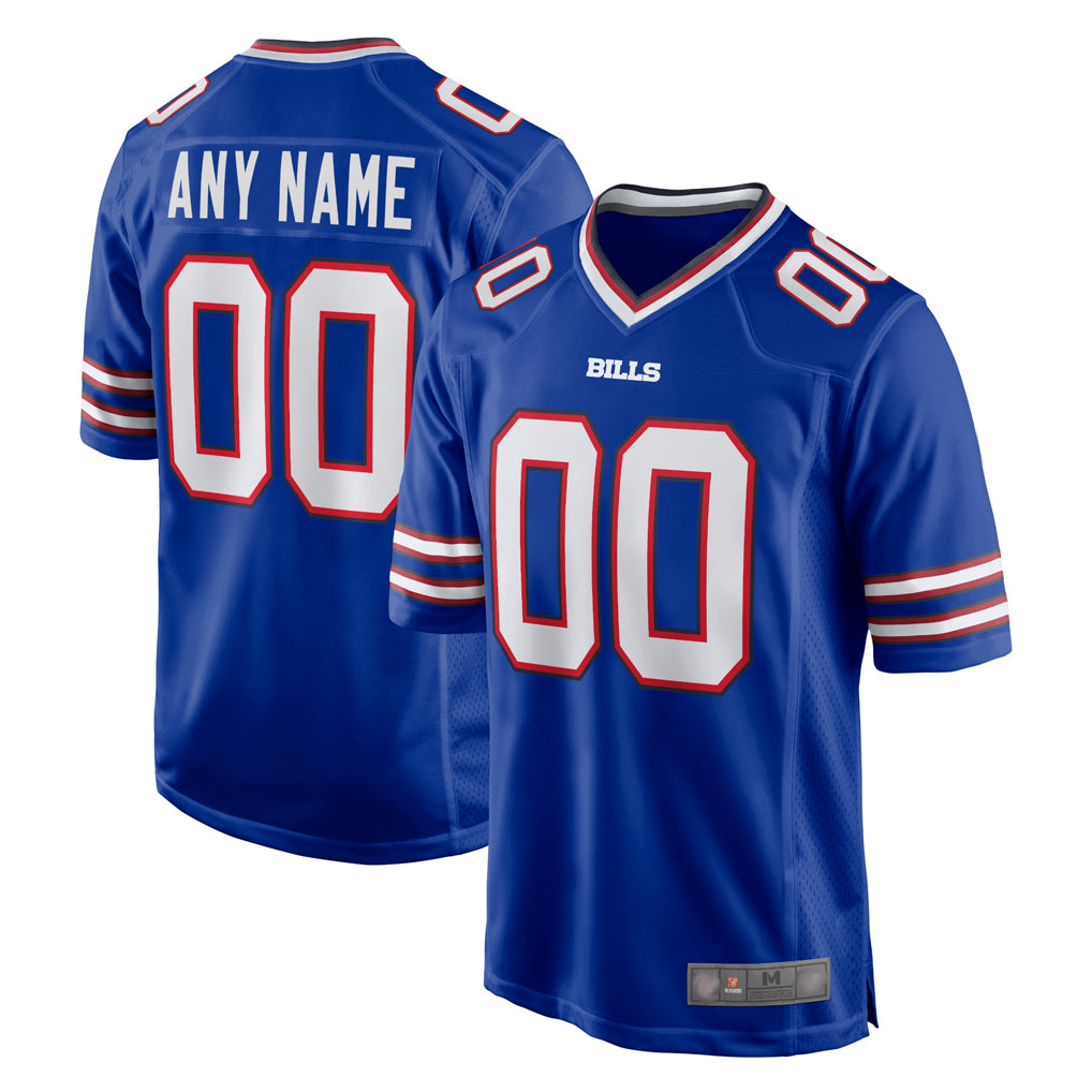 Custom B.Bills Royal Home Game Any Name & Numbers Ldoa Stitched Jerseys