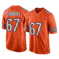 C.Bears #67 Garrett Bradbury Player Orange Home Game Ldoa Stitched Jerseys