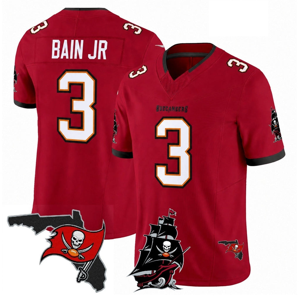 TB.Buccaneers #3 Rueben Bain Jr. Player Red Limited 2026 Season Vapor F.U.S.E. Home Game Ldoa Stitched Jerseys