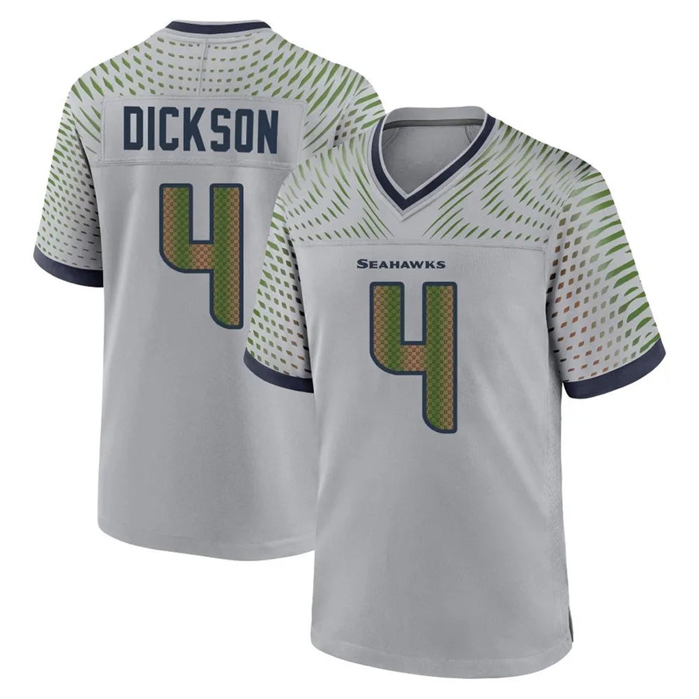 S.Seahawks #4 Michael Dickson Player Grey 2025 Rivalries Collection Home Game Ldoa Stitched Jerseys