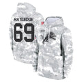 D.Lions #69 Tate Ratledge Player Arctic Camo Salute to Service Hoodies Limited Game Ldoa Stitched Jerseys