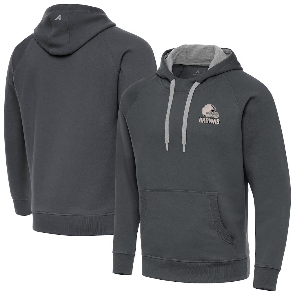 C.Browns ## Browns Blank Player Gray Brushed Carbon Pullover Hoodie Limited Ldoa Stitched Jerseys