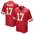 KC.Chiefs #17 Alohi Gilman Player Red Home Game Ldoa Stitched Jerseys