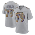 B.Ravens #79 Ronnie Stanley Player Gray Color Rush Vapor Untouchable Game Ldoa Stitched Jerseys