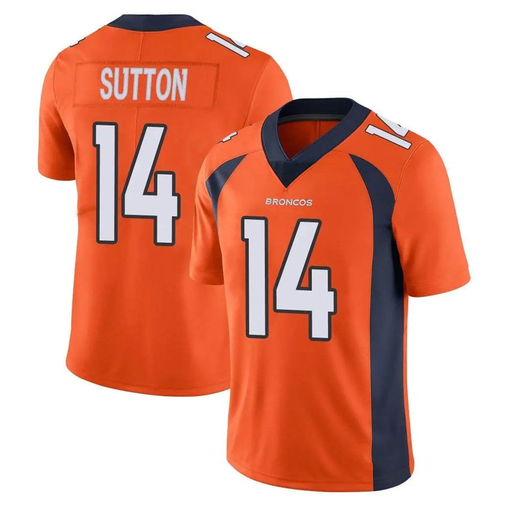 D.Broncos #14 Courtland Sutton Player Orange Color Vapor Untouchable Limited Game Ldoa Stitched Jerseys