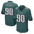 P.Eagles #90 Jordan Davis Player Team Color Green Home Game Ldoa Stitched Jerseys