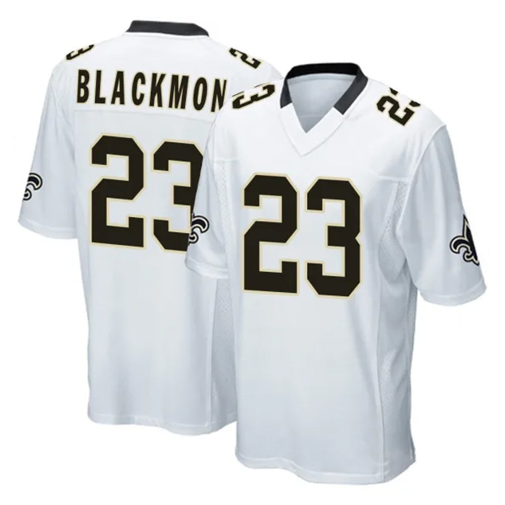 NO.Saints #23 Julian Blackmon Player White Home Game Ldoa Stitched Jerseys