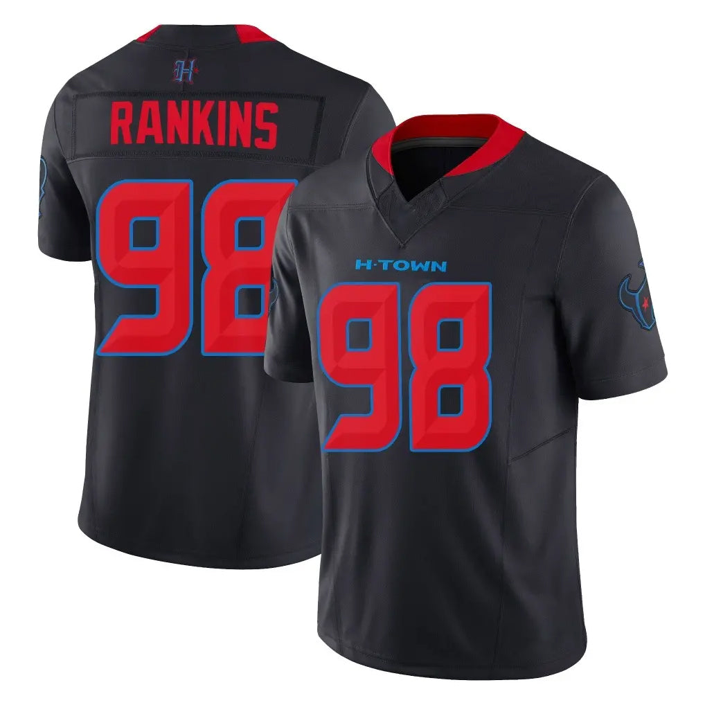 H.Texans #98 Sheldon Rankins Player Navy Limited 2nd Alternate Vapor F.U.S.E. Home Game Ldoa Stitched Jerseys