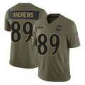B.Ravens #89 Mark Andrews Player Olive Salute To Service Limited Home Game Ldoa Stitched Jerseys